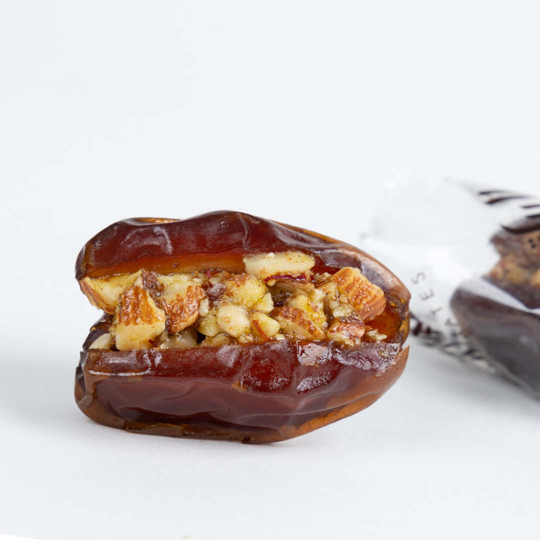 Wrapped-stuffed-dates26-1.jpg Medjool With Nuts, Cardamom saffron Wrapped - Image 1